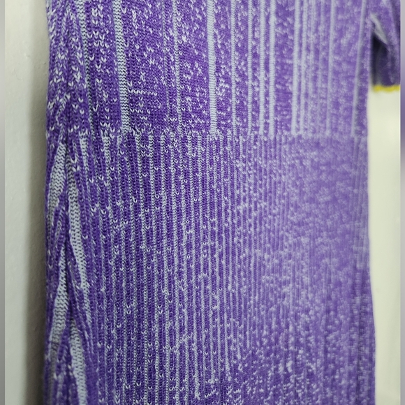 Emilio Pucci Italian Virgin Wool Knit Bodycon Ribbed Shortsleeve Dress Medium - Picture 7 of 8